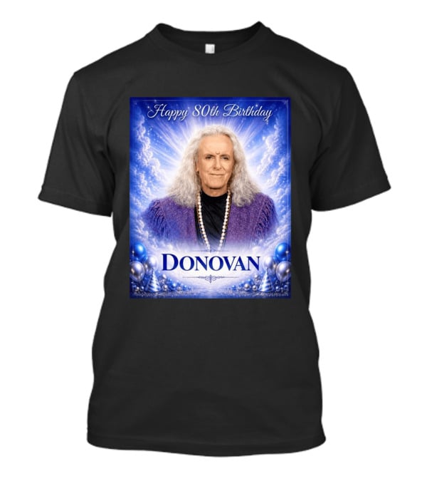 Happy 80th Birthday Donovan Celebration T-Shirt