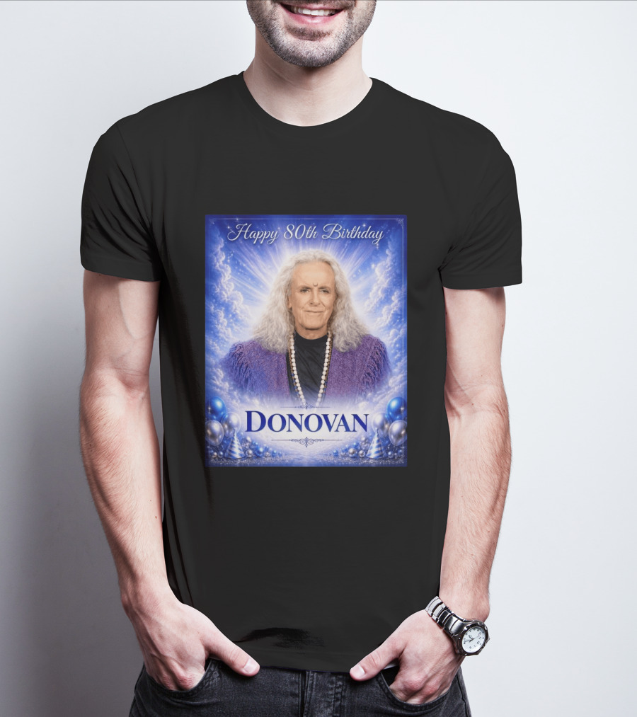 Happy 80th Birthday Donovan Celebration T-Shirt