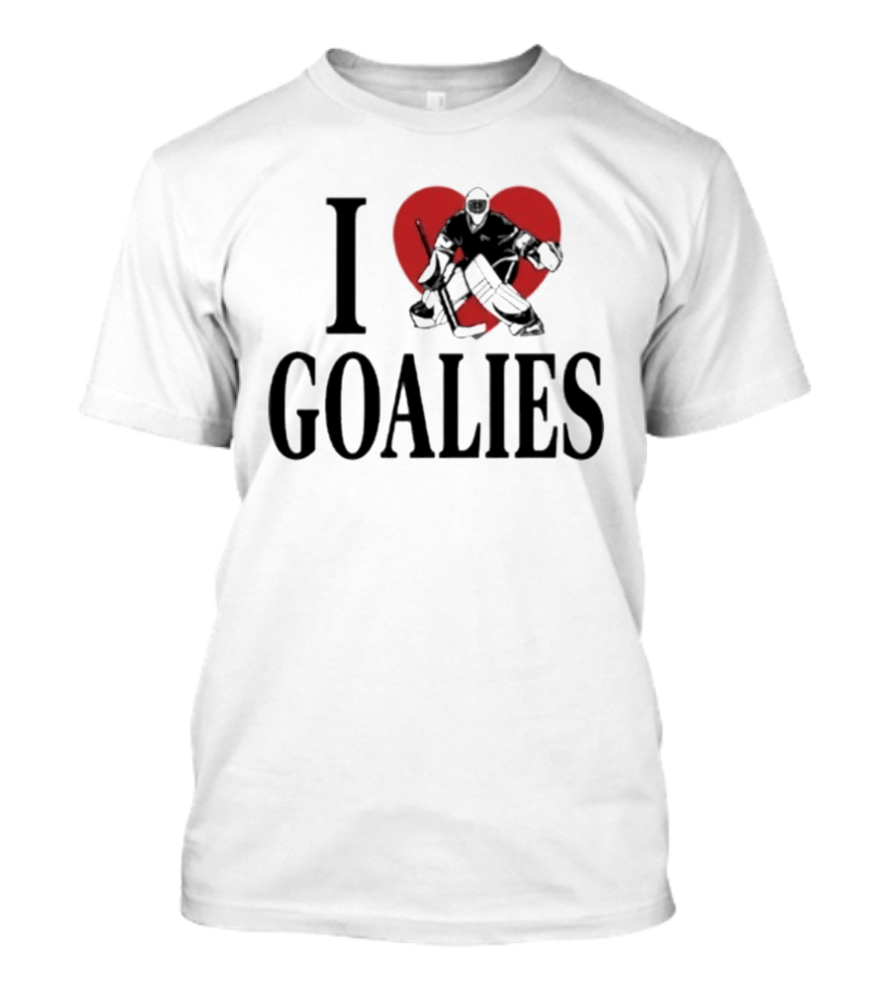I Love Goalies Dan Vladar Hockey Goalie Fan T-Shirt