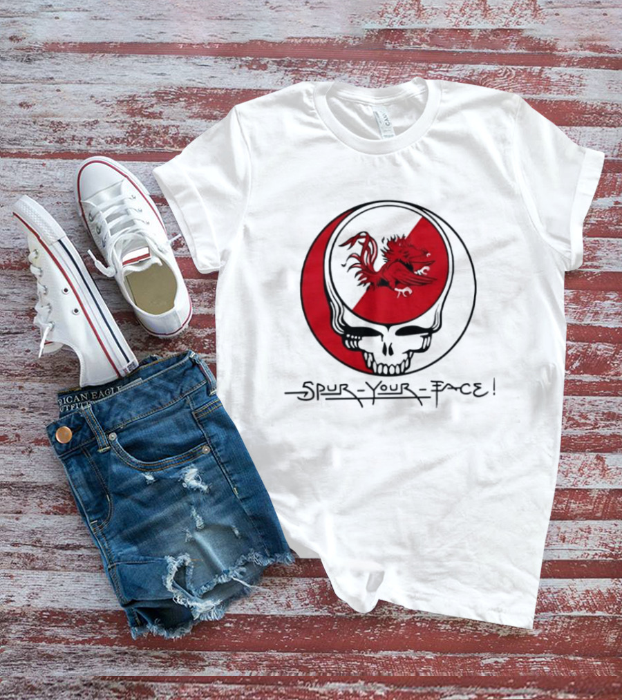 South Carolina Gamecocks Grateful Dead Spur Your Face T-Shirt