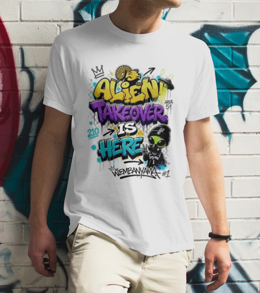 Alien Takeover Is Here Wembanyama T-Shirt