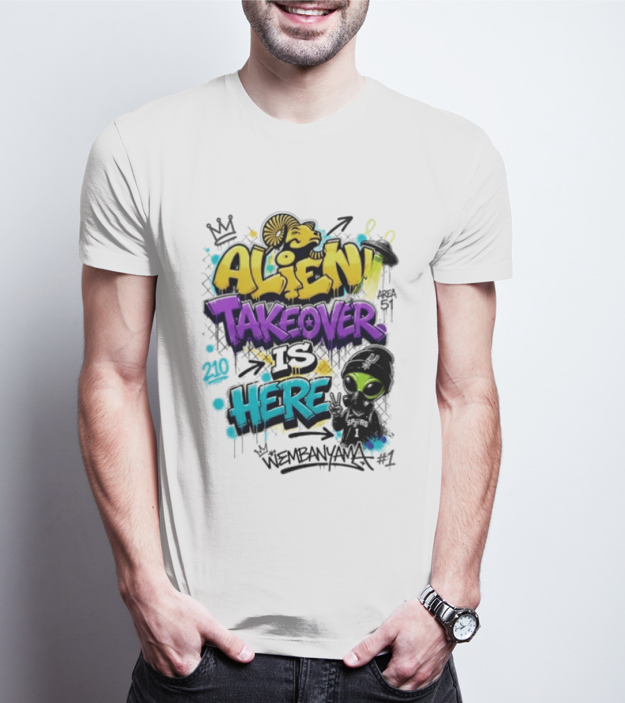 Alien Takeover Is Here Wembanyama T-Shirt