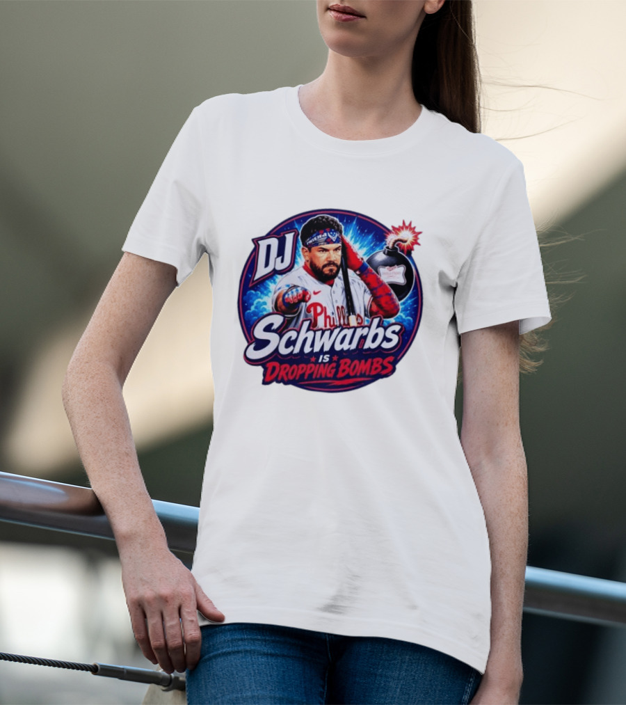 DJ Schwarbs Phillies Dropping Bombs T-Shirt