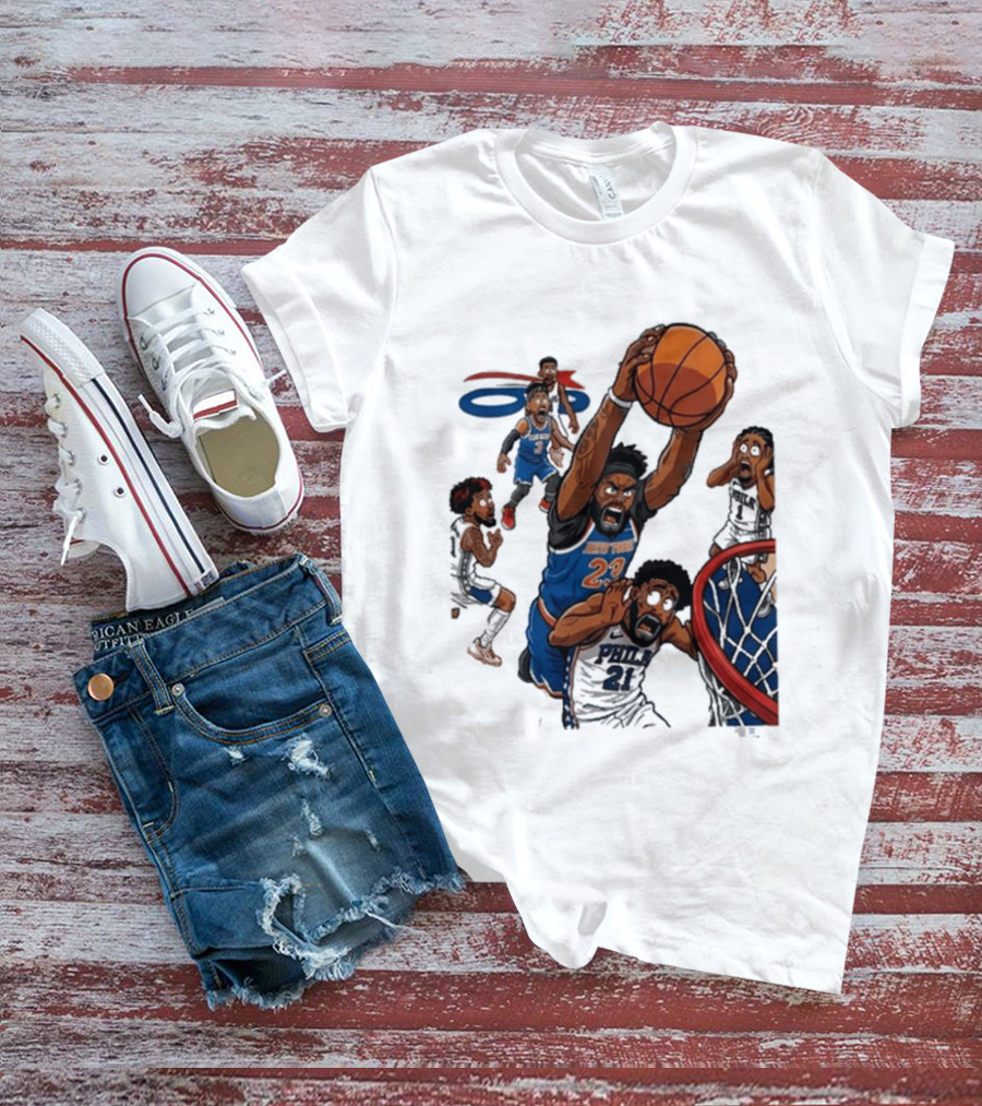 Josh Hart Monster Dunk New York Knicks Basketball Player Epic Slam T-Shirt