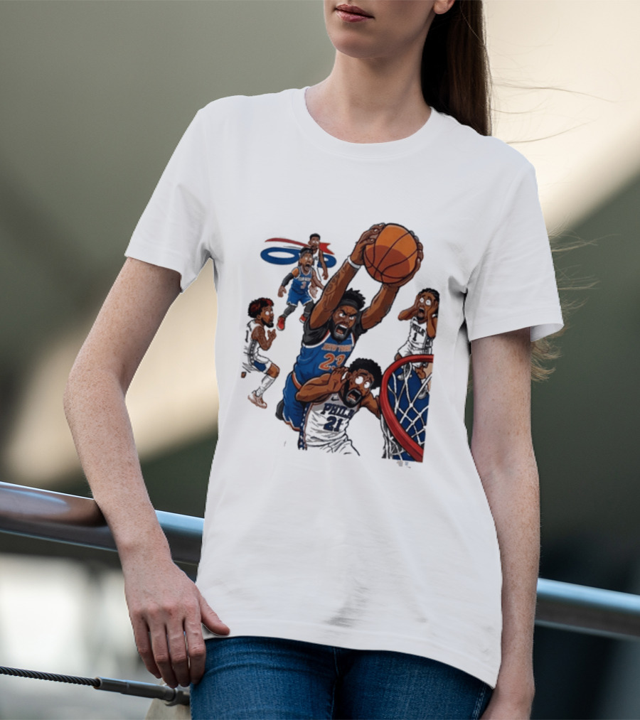 Josh Hart Monster Dunk New York Knicks Basketball Player Epic Slam T-Shirt
