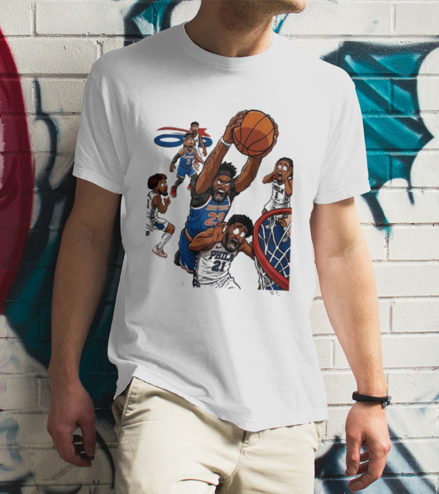 Josh Hart Monster Dunk New York Knicks Basketball Player Epic Slam T-Shirt