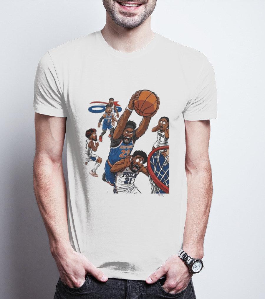 Josh Hart Monster Dunk New York Knicks Basketball Player Epic Slam T-Shirt