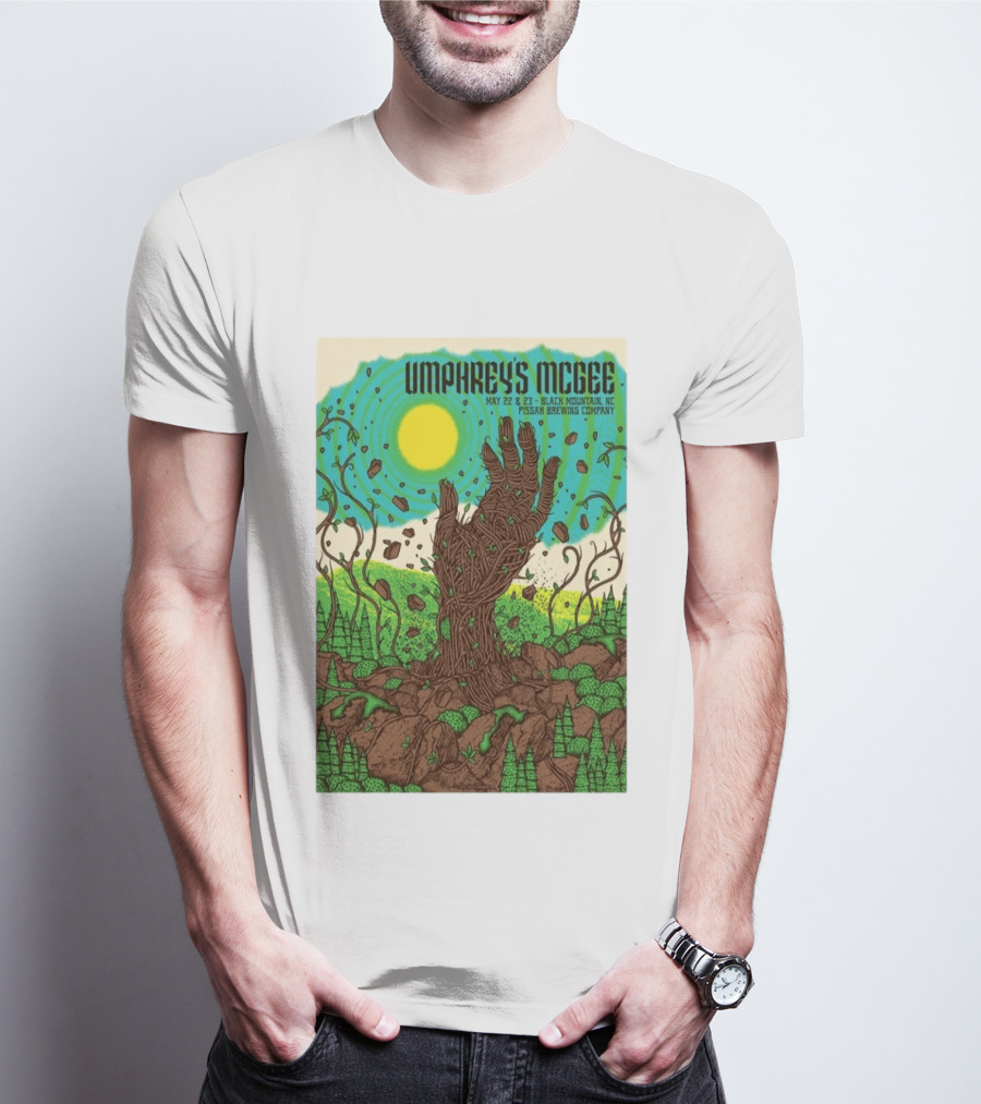 Umphrey's McGee May 22 23 Black Mountain NC Pisgah Brewing Company Tour T-Shirt