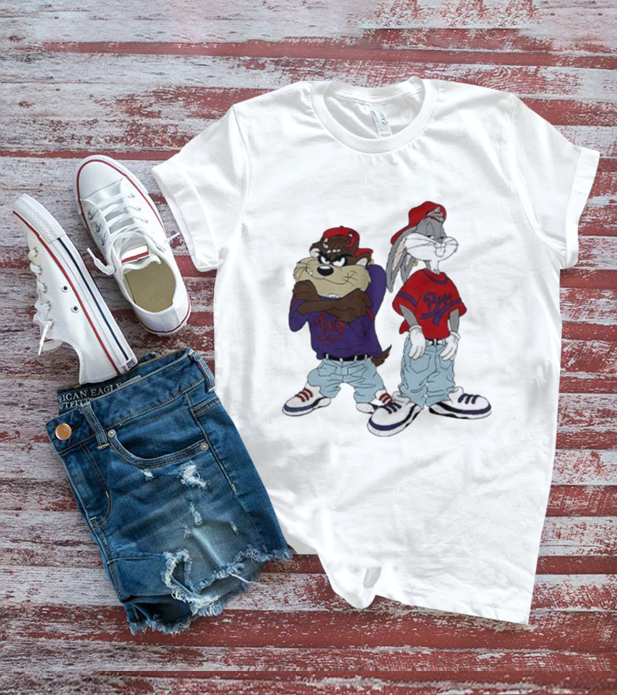 Bugs Bunny Taz Hip Hop Style Kriss Kross Outfits T-Shirt