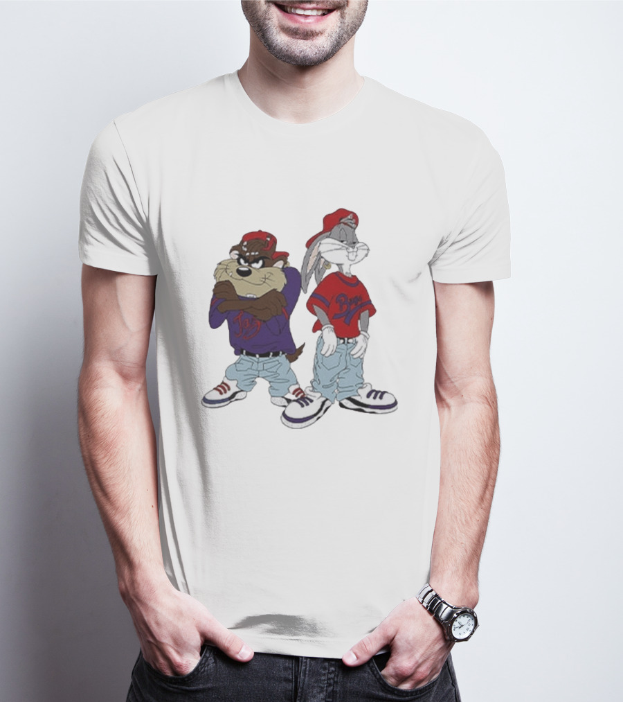 Bugs Bunny Taz Hip Hop Style Kriss Kross Outfits T-Shirt