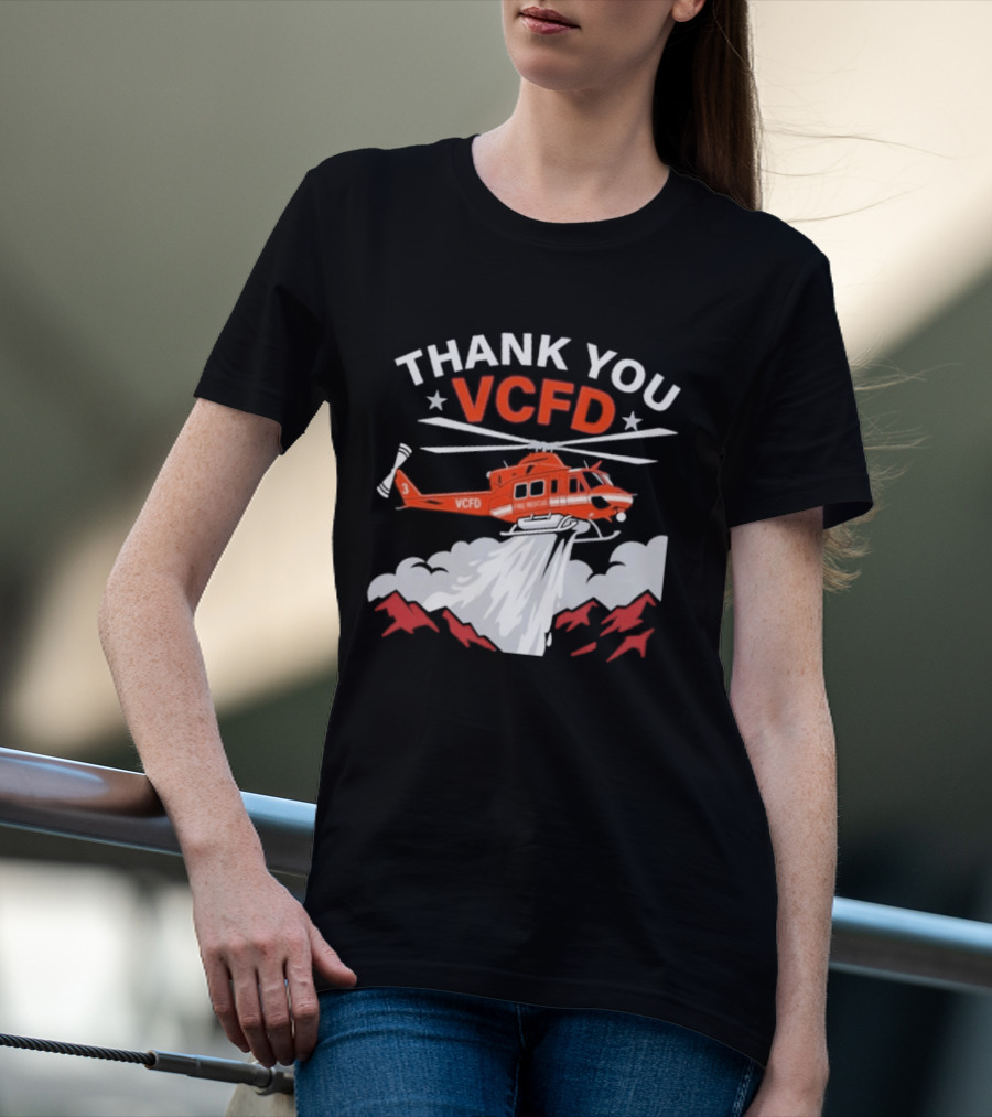 Thank You VCFD Helicopter Rescue T-Shirt