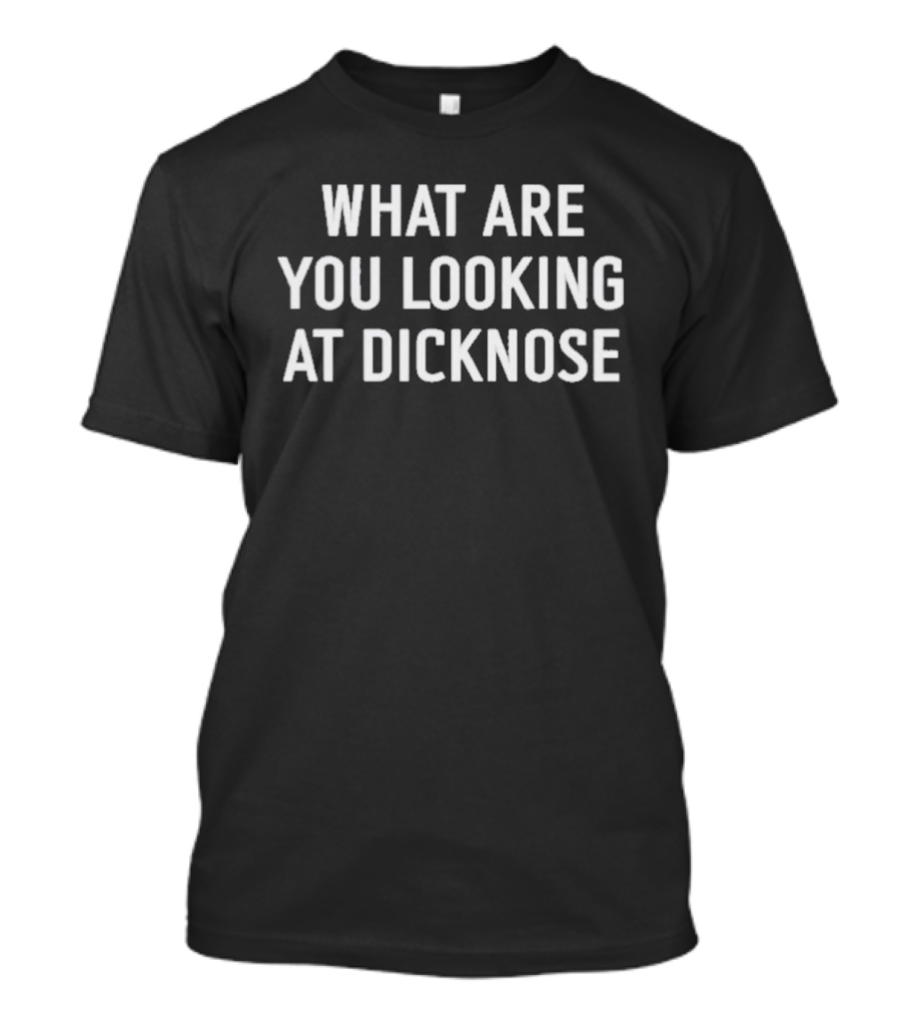 What Are You Looking At Dicknose Retro Meme Phrase T-Shirt
