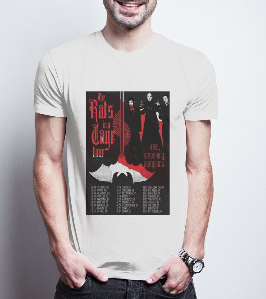 The Smashing Pumpkins Rats In A Cage Tour 2026 T-Shirt