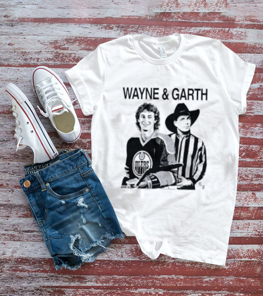 Wayne And Garth Hockey Cowboy Fusion T-Shirt