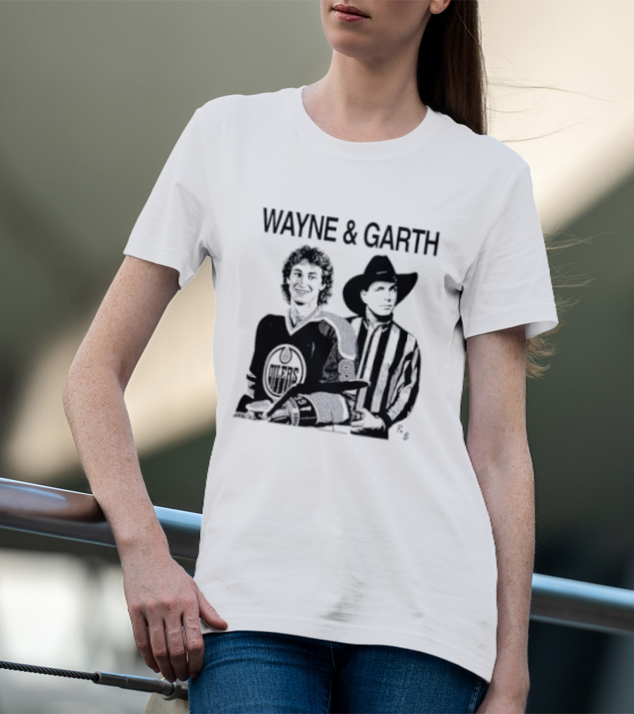 Wayne And Garth Hockey Cowboy Fusion T-Shirt