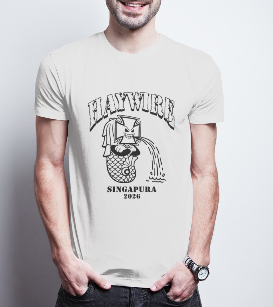 Haywire Boston Hardcore Asia Tour Singapura 2026 T-Shirt