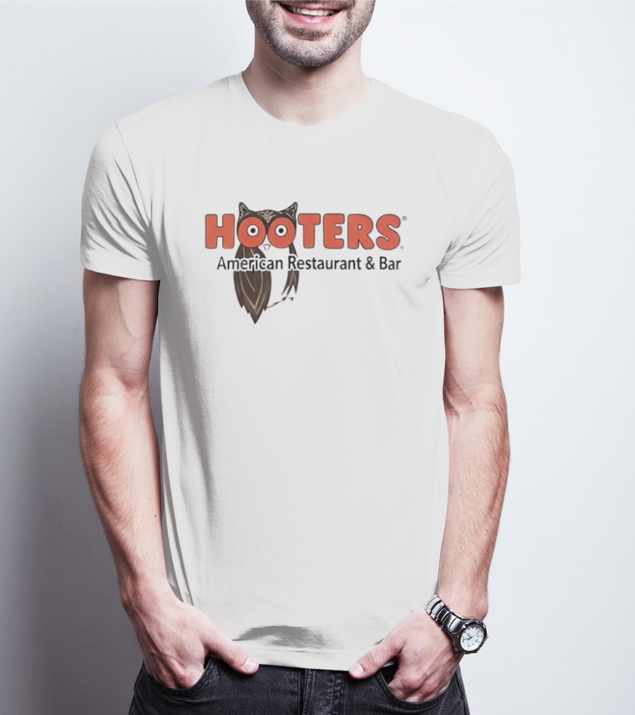 Hooters American Restaurant And Bar Owl Icon Trademark T-Shirt
