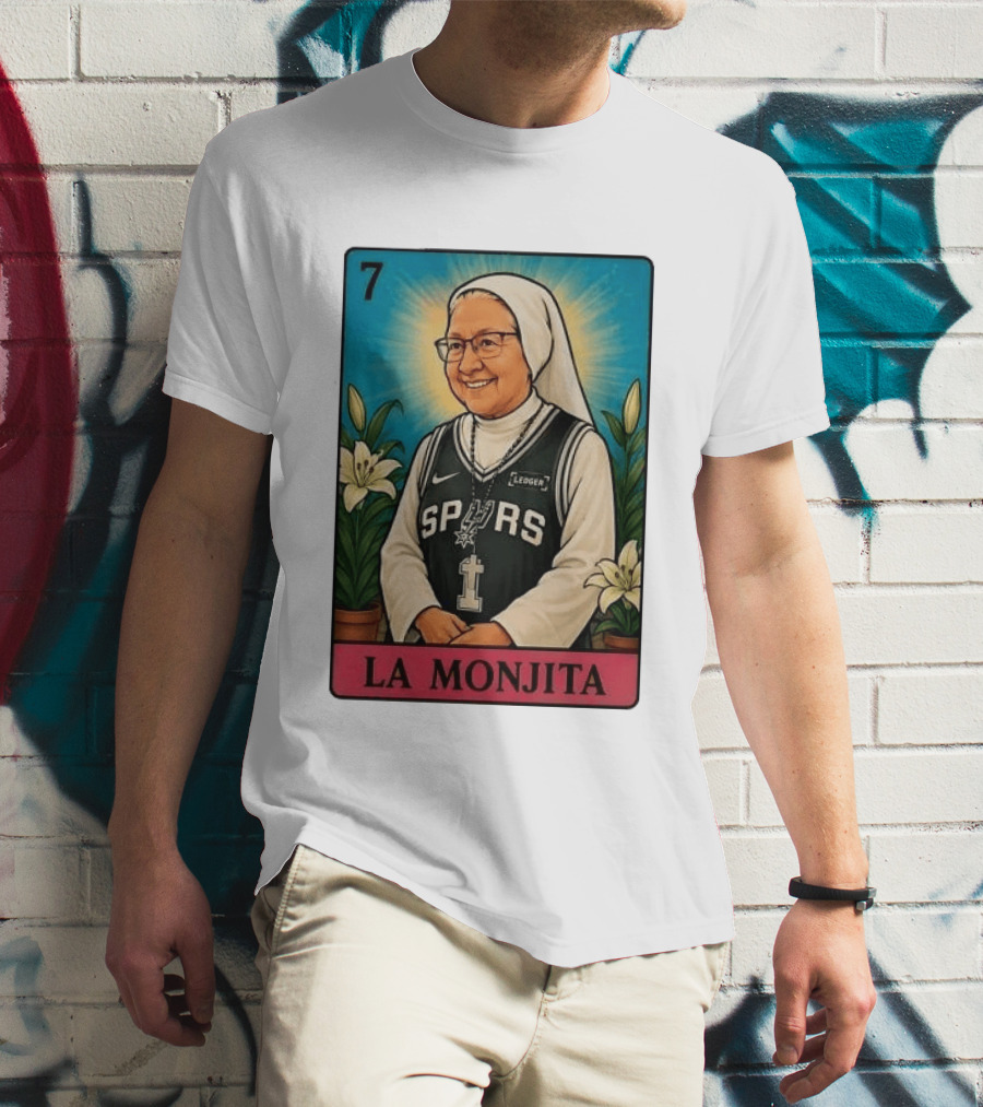 Salesian Sisters La Monjita Spurs Basketball Legend T-Shirt