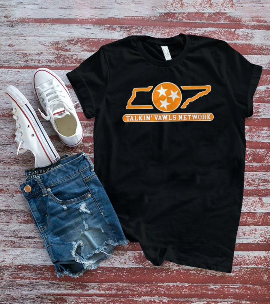 Tennessee Volunteers Talkin' Vawls Network Three Stars T-Shirt