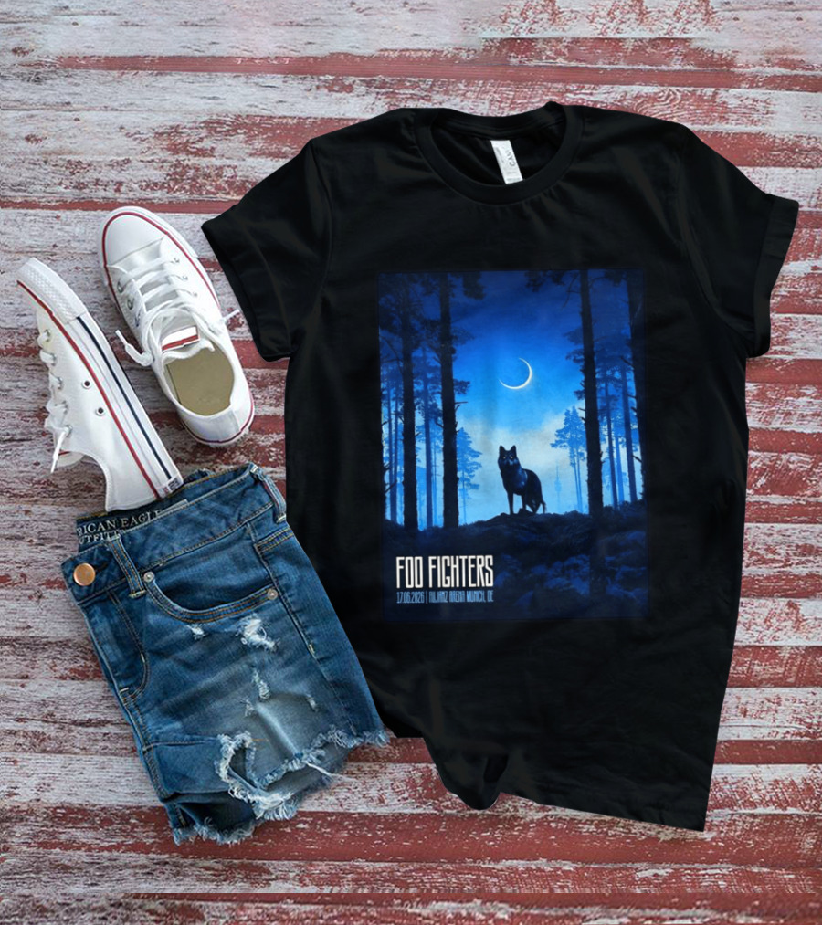 Foo Fighters 17 June 2026 Allianz Arena Munich Germany The Wolf T-Shirt