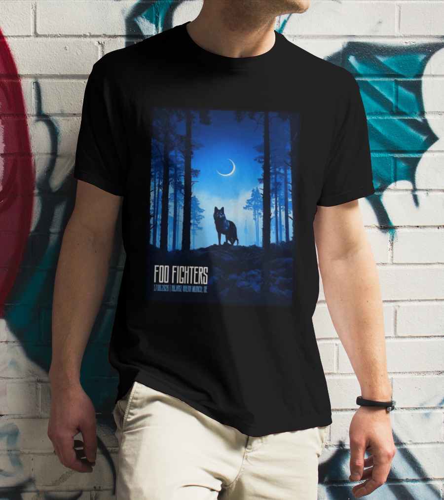 Foo Fighters 17 June 2026 Allianz Arena Munich Germany The Wolf T-Shirt
