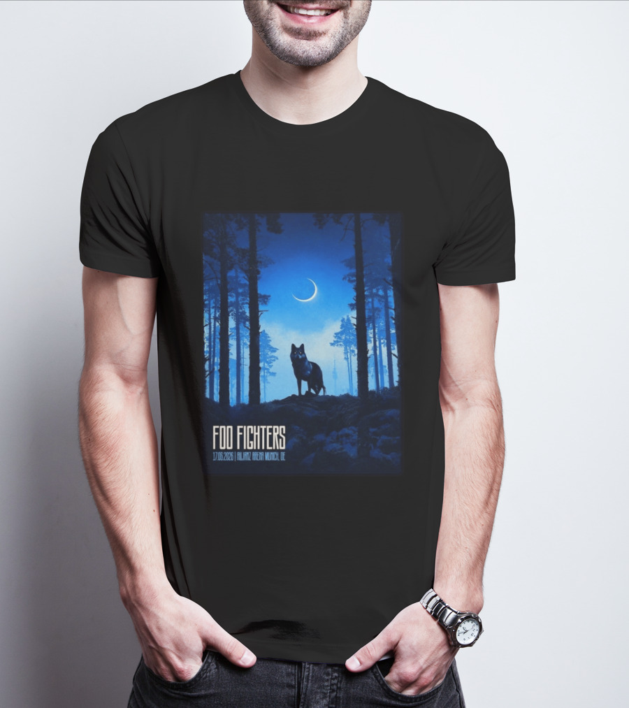 Foo Fighters 17 June 2026 Allianz Arena Munich Germany The Wolf T-Shirt