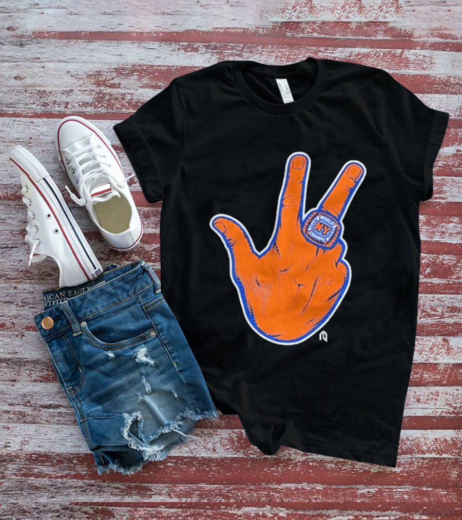 World Champion NY Ring Finger Gesture T-Shirt
