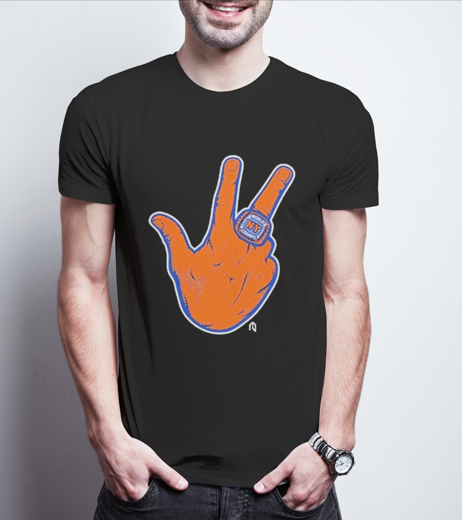 World Champion NY Ring Finger Gesture T-Shirt