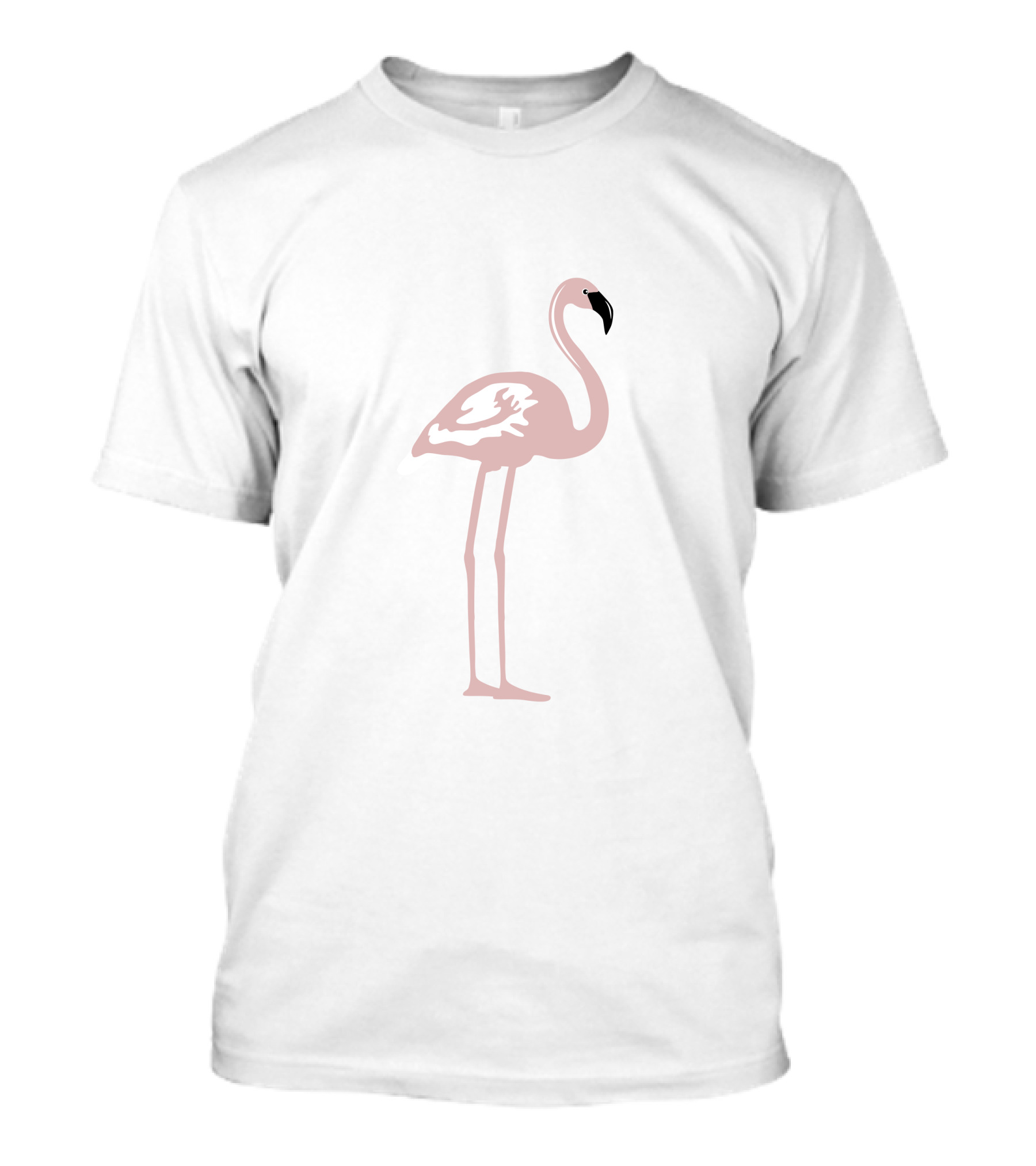 Flamingo Silhouette Minimalist T-Shirt