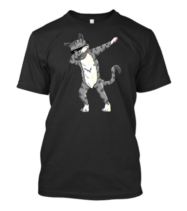 Dabbing Cat Dance Funny Cat Dab T-Shirt
