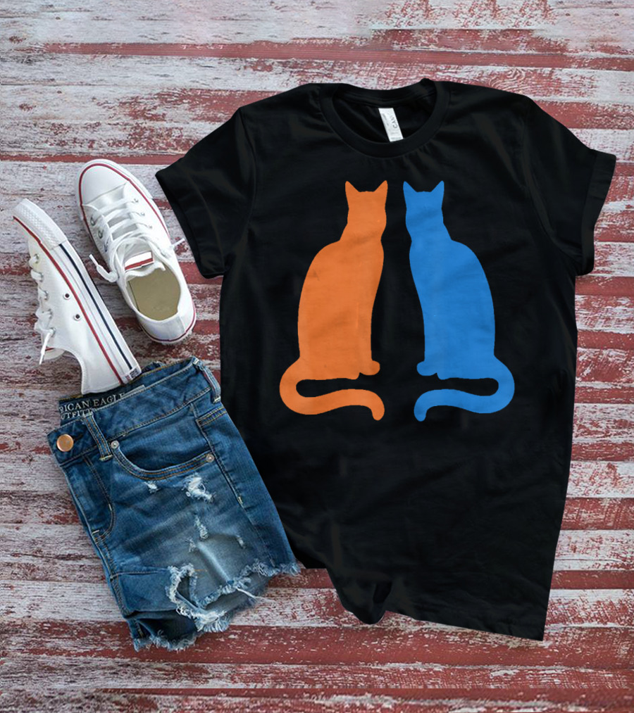 Surviving Cat Support Animals Silhouette Duo T-Shirt