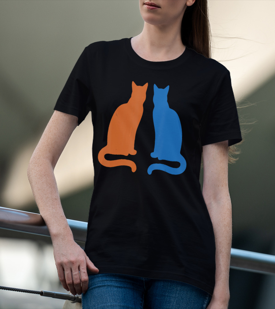 Surviving Cat Support Animals Silhouette Duo T-Shirt