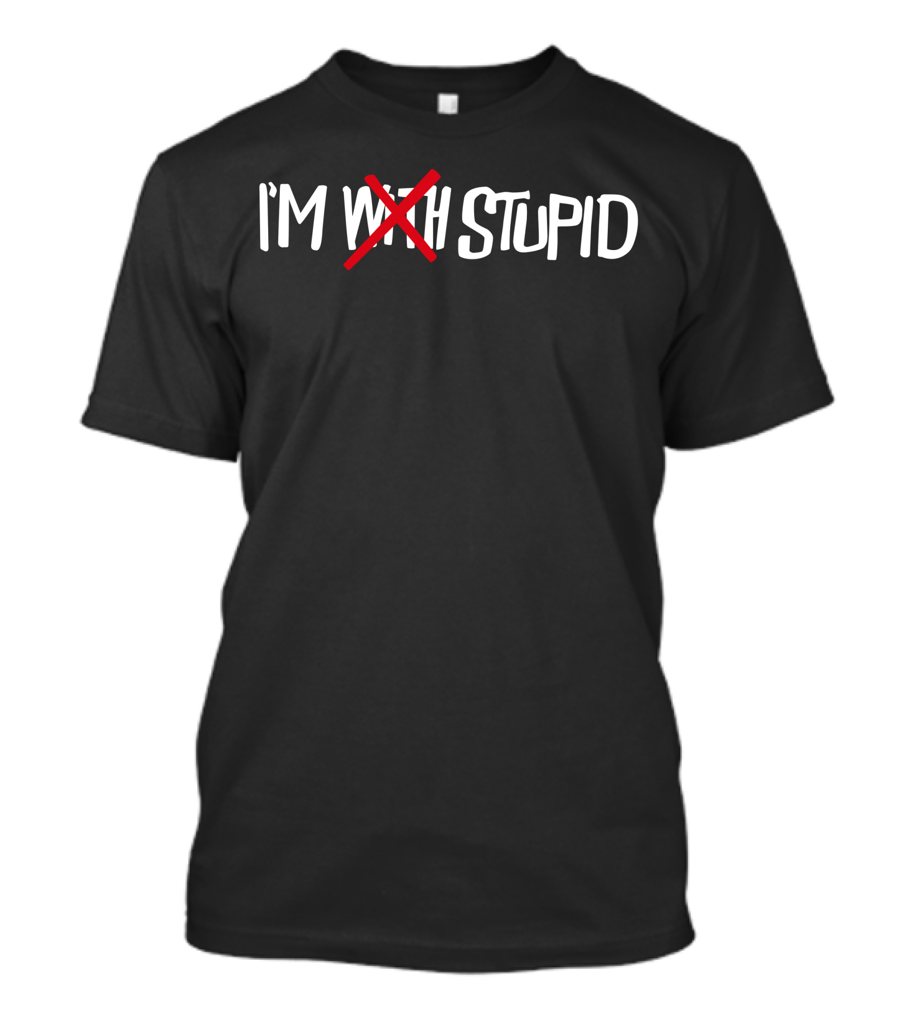 Noahfinnce Merch I'm Stupid Strikethrough Humor T-Shirt