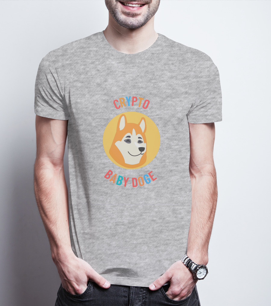 Crypto Baby Doge Iconic Circle T-Shirt