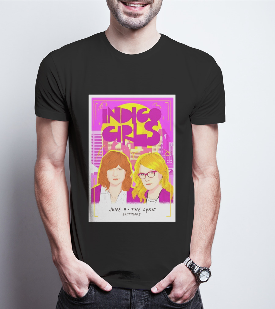 Indigo Girls June 9 The Lyric Baltimore Concert T-Shirt