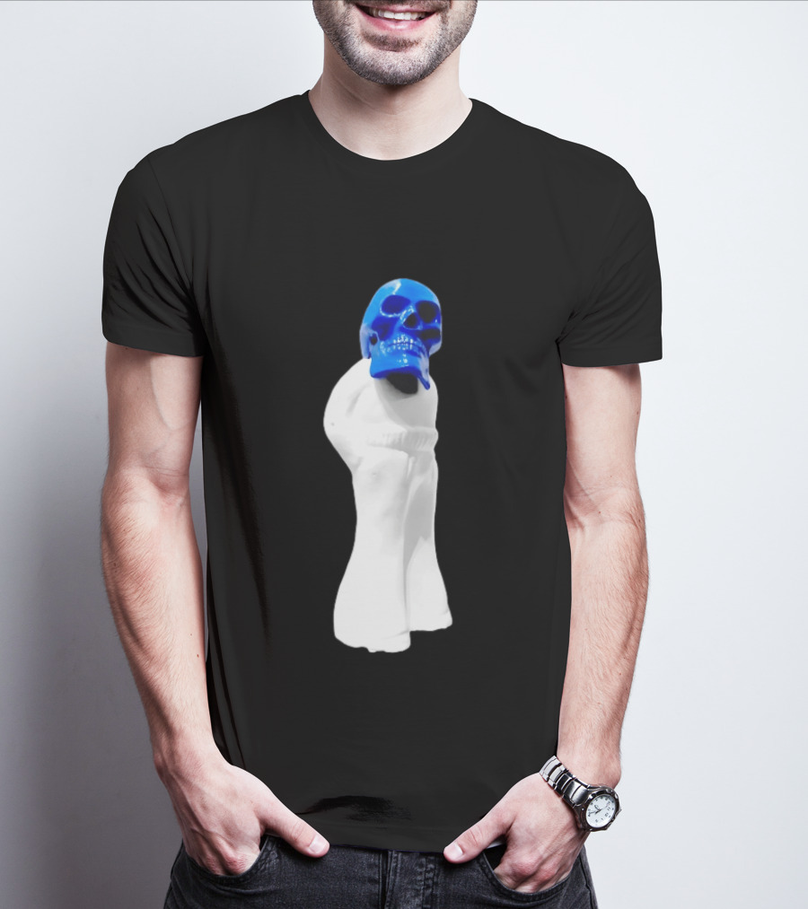 Jack White Frozen Charlotte Blue Skull Modern Gothic T-Shirt
