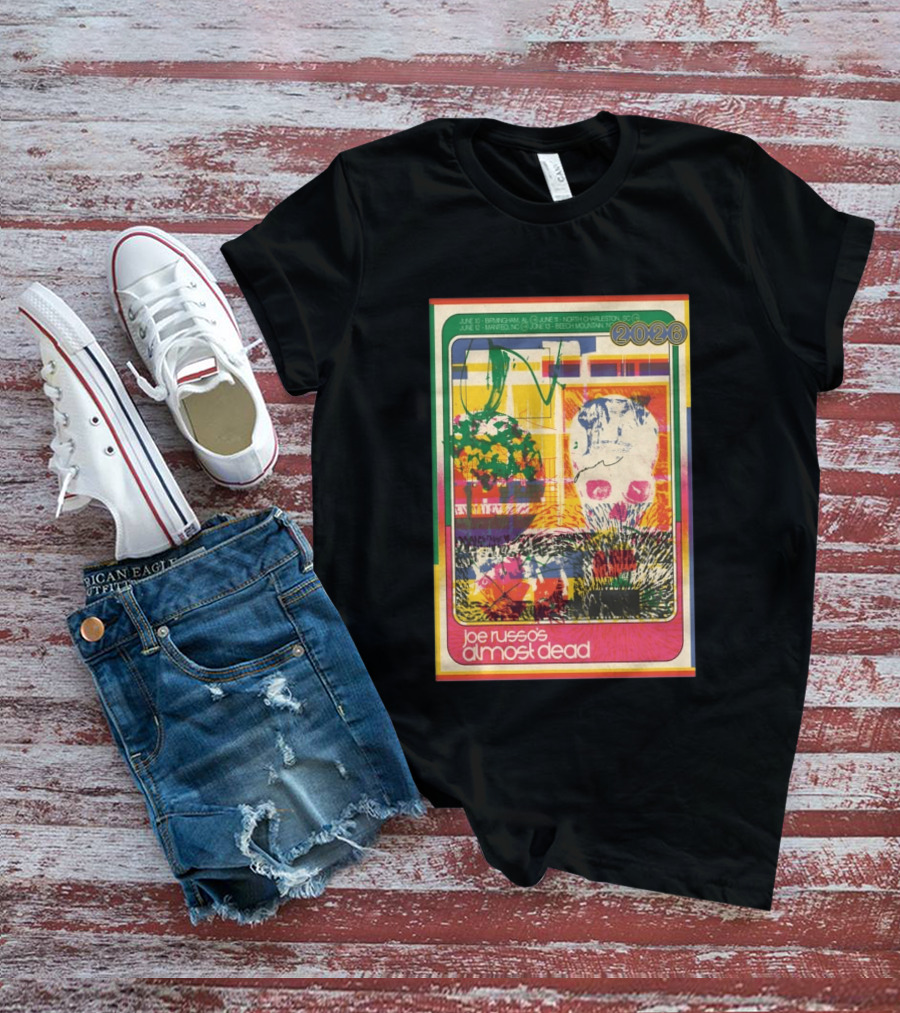 Joe Russo's Almost Dead 2026 Birmingham AL North Charleston SC Manteo NC Beech Mountain Tour T-Shirt