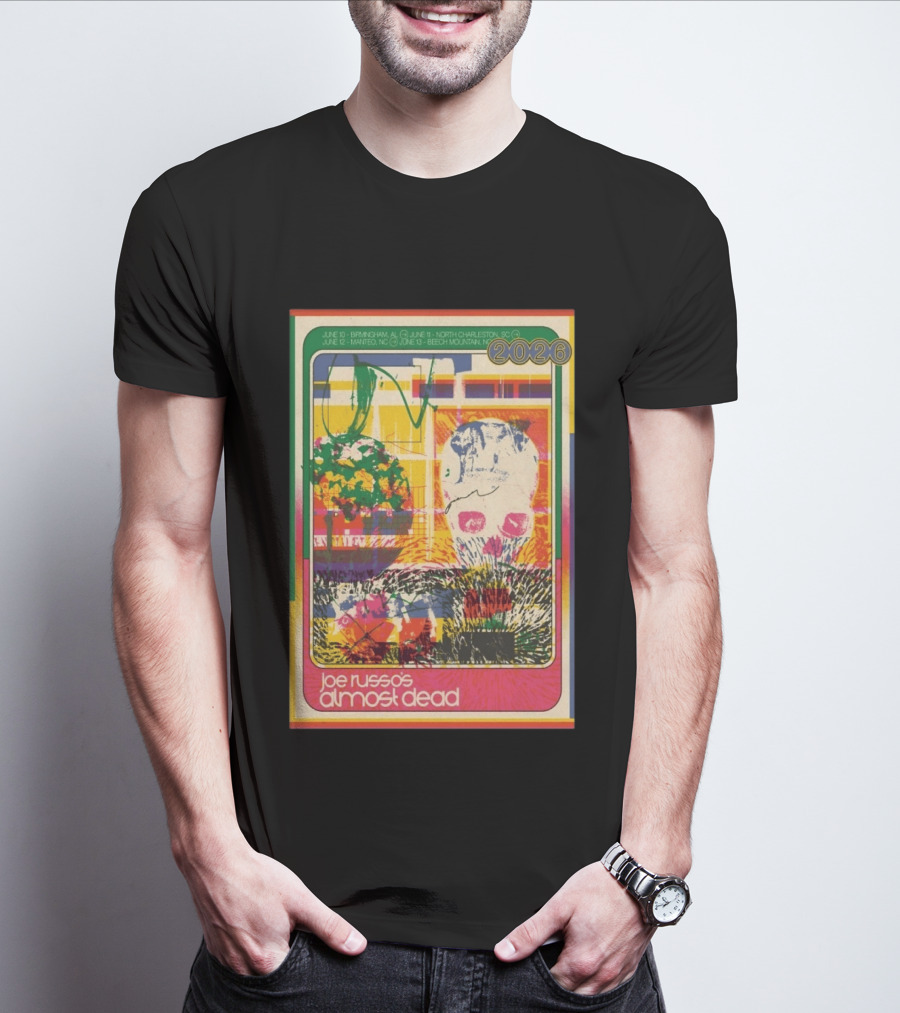Joe Russo's Almost Dead 2026 Birmingham AL North Charleston SC Manteo NC Beech Mountain Tour T-Shirt