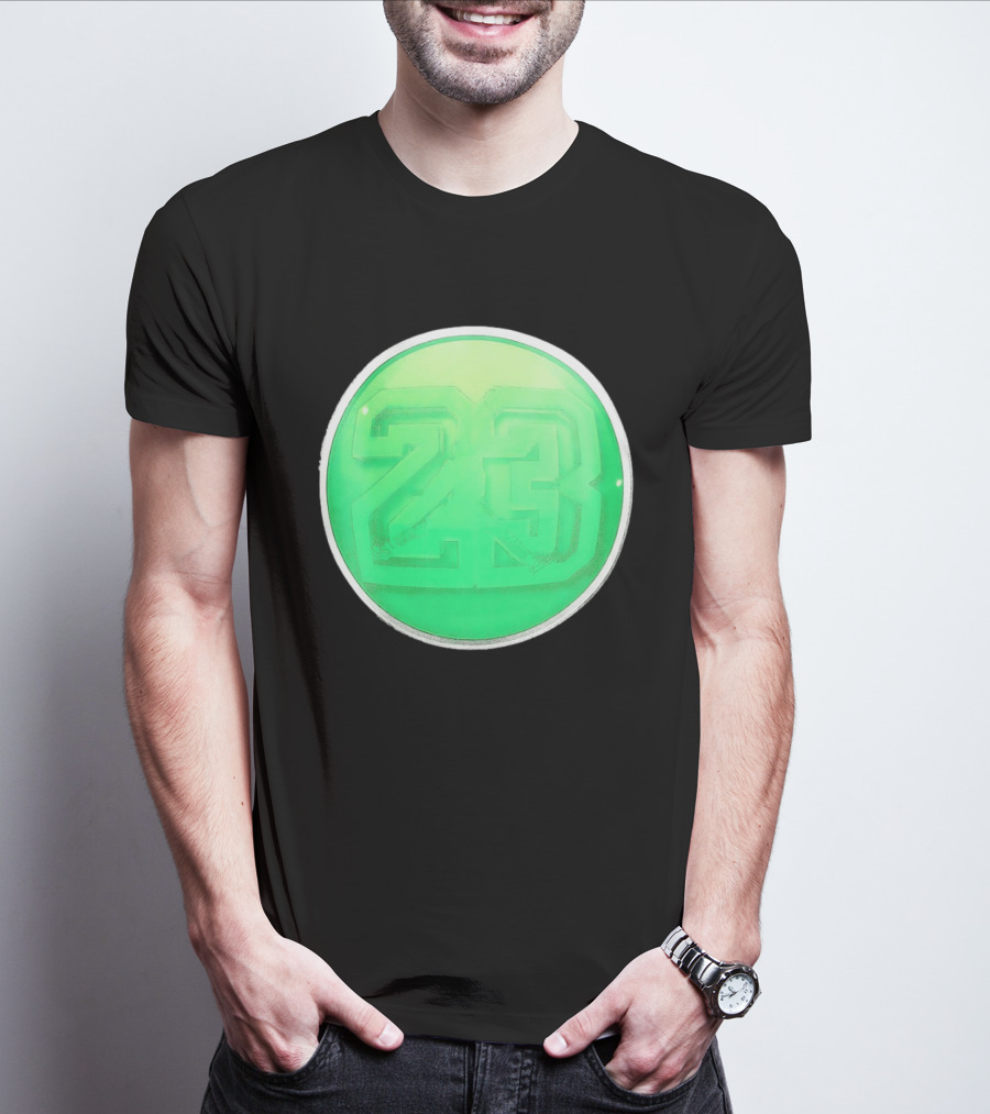 Michael Jordan 23 Green Basketball T-Shirt