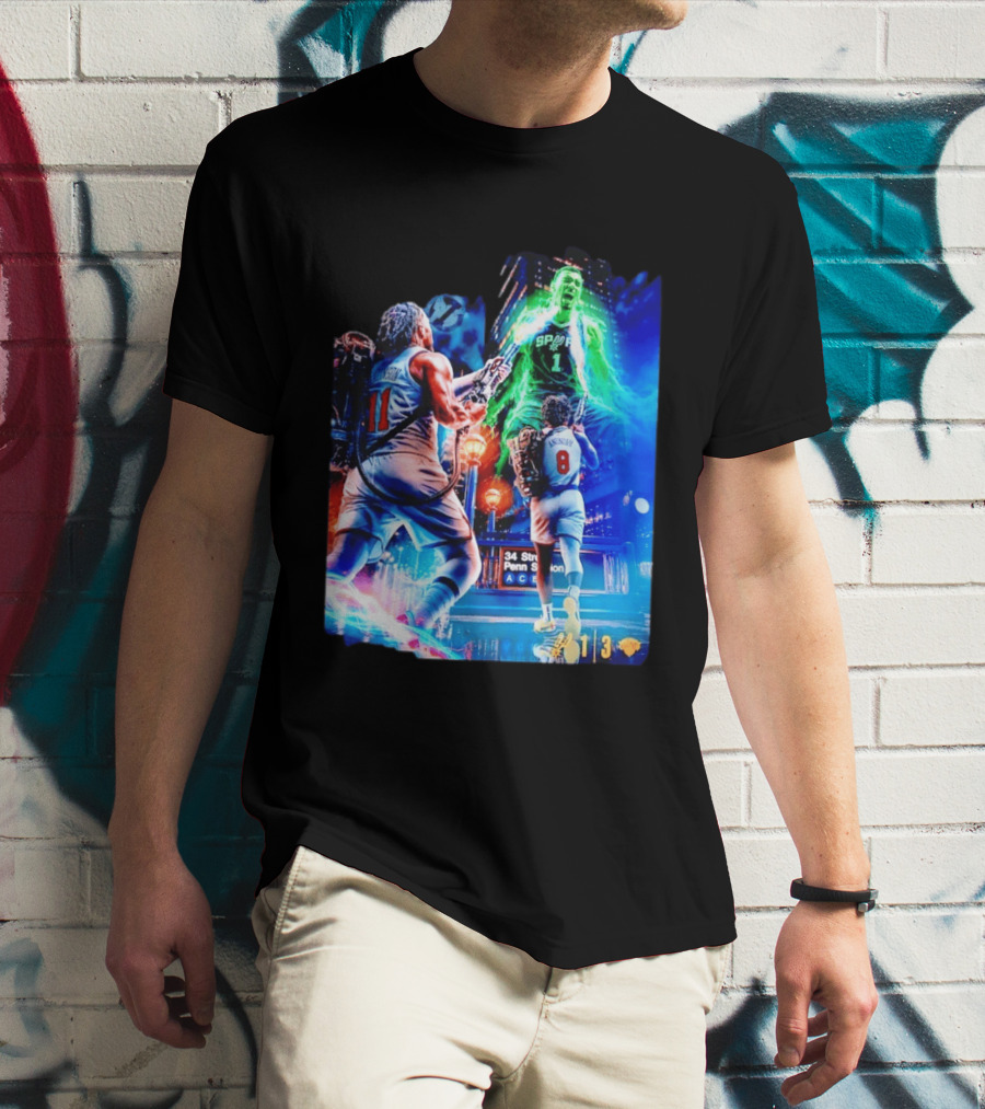 OG Anunoby 33 PTS 4 REB 7 3PM Knicks Comeback Vs Spurs At 34 Street Penn Station T-Shirt