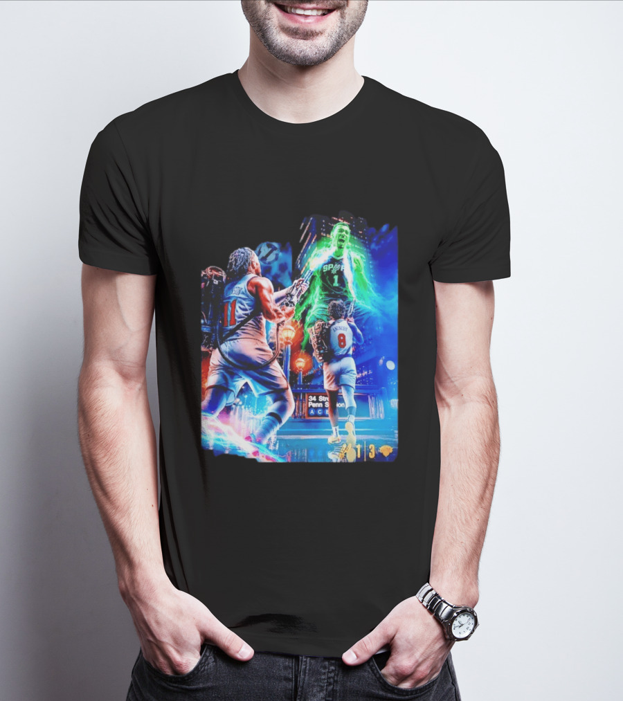 OG Anunoby 33 PTS 4 REB 7 3PM Knicks Comeback Vs Spurs At 34 Street Penn Station T-Shirt