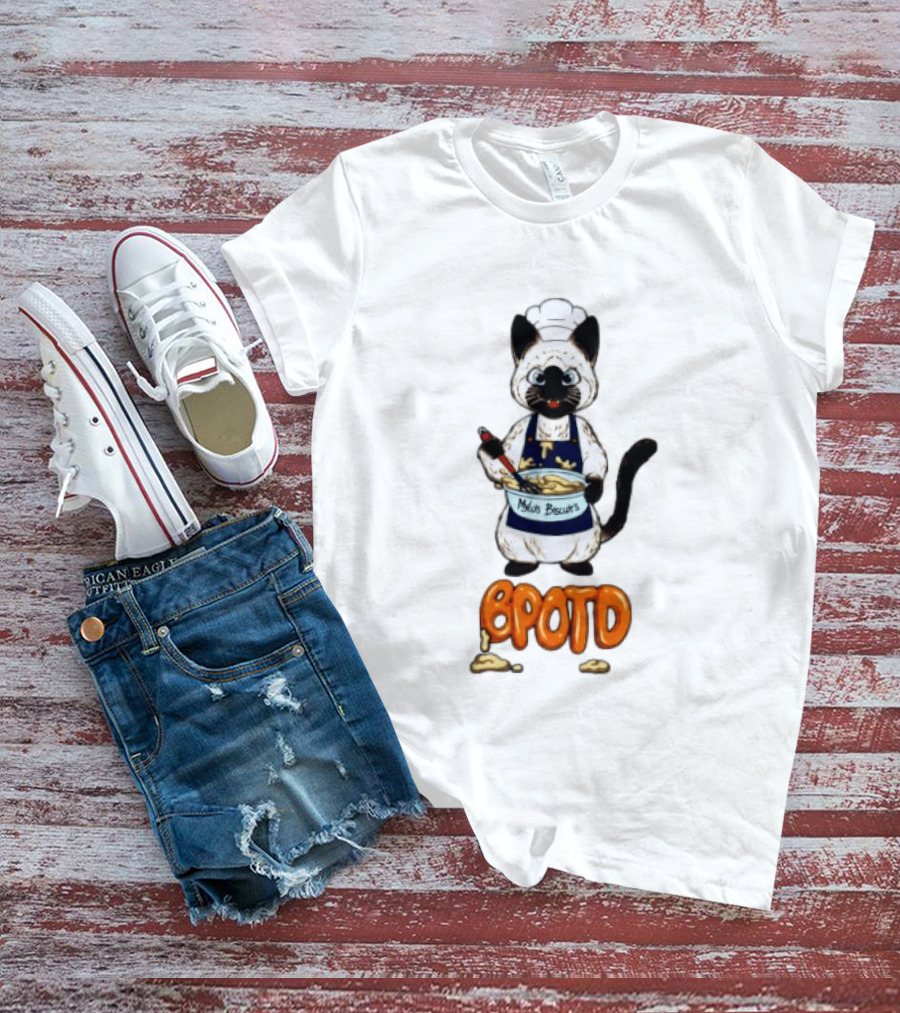 BPOTD Milo's Biscuits Cat Chef Baking T-Shirt