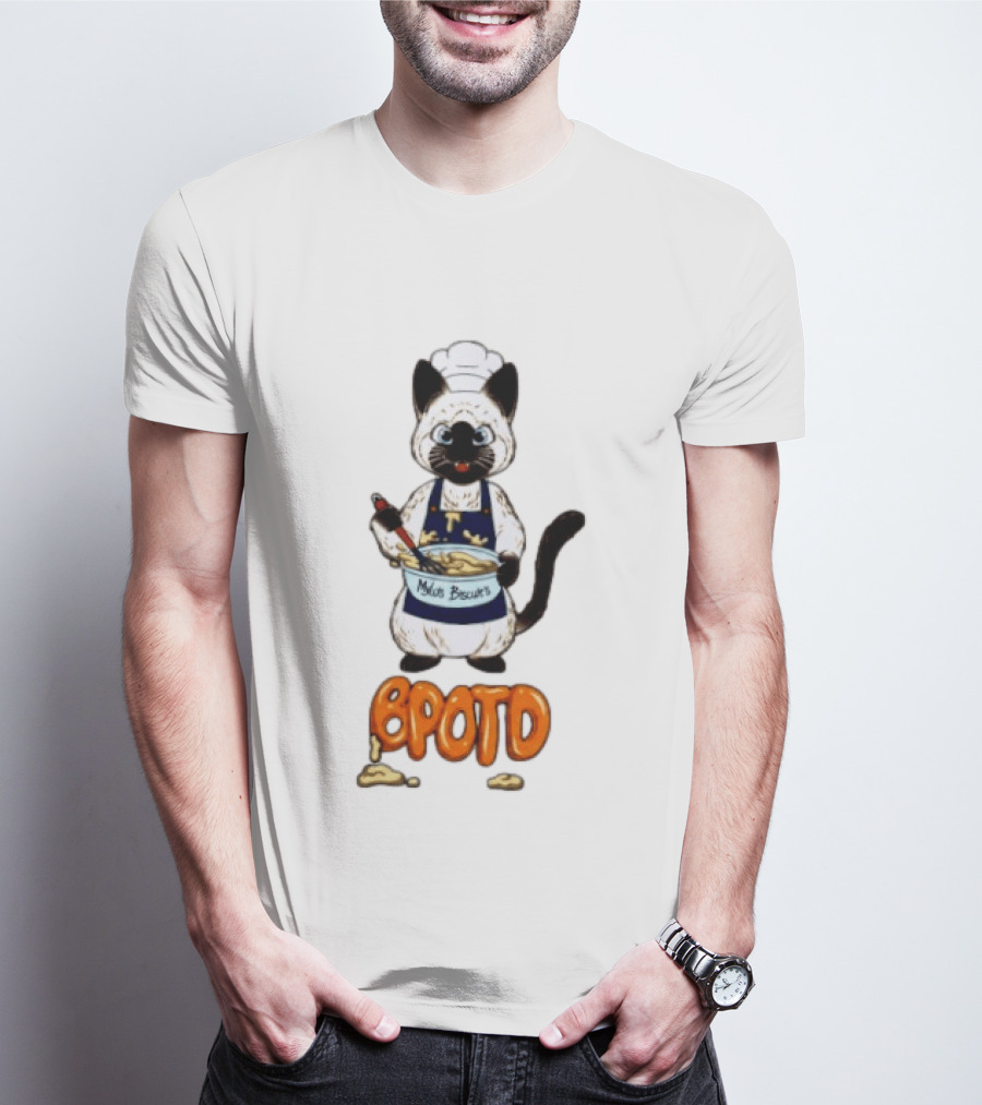 BPOTD Milo's Biscuits Cat Chef Baking T-Shirt