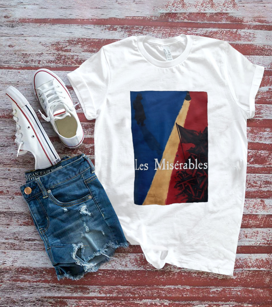 Les Misérables Barricade Tricolor Shadow And Flag Scenery T-Shirt