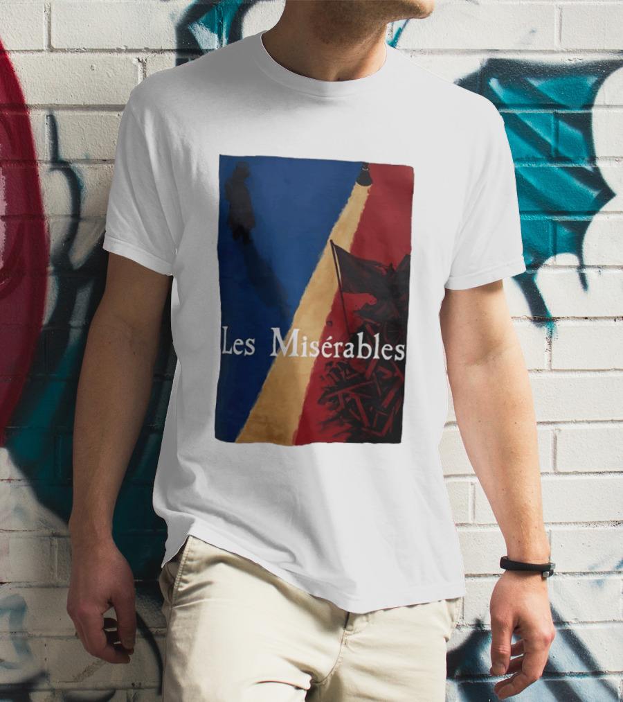 Les Misérables Barricade Tricolor Shadow And Flag Scenery T-Shirt