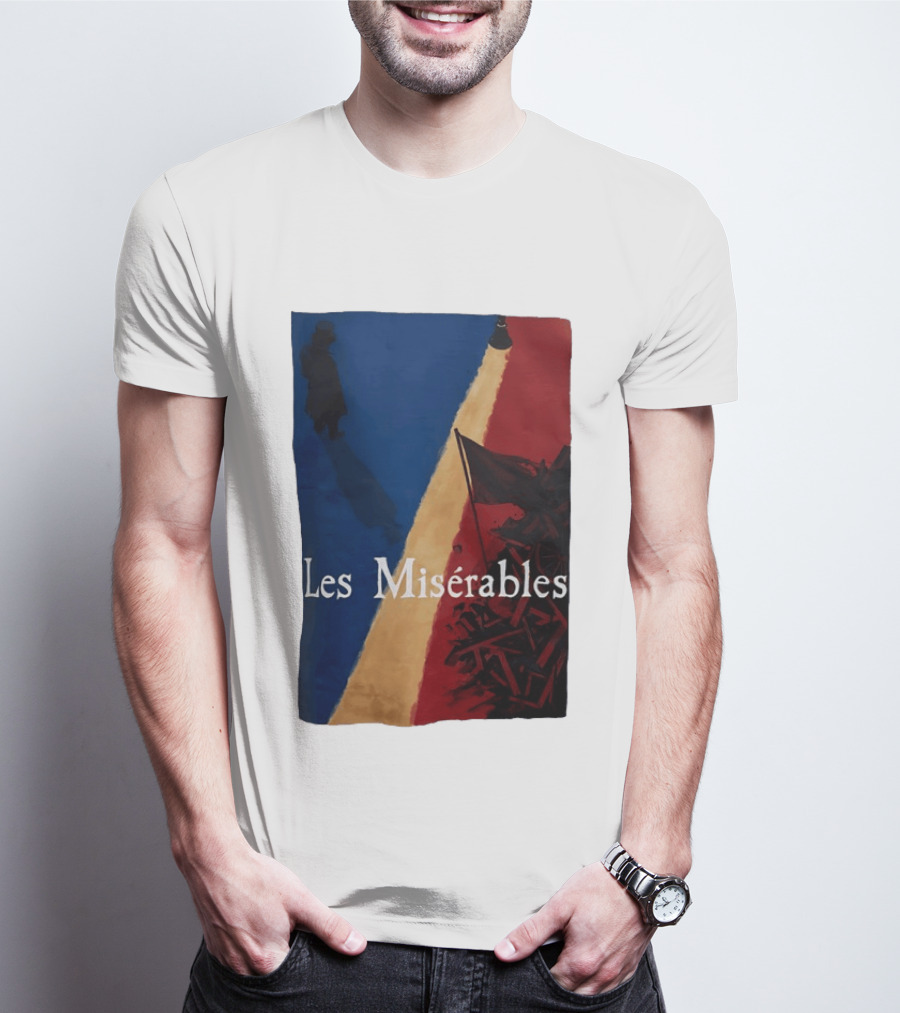 Les Misérables Barricade Tricolor Shadow And Flag Scenery T-Shirt