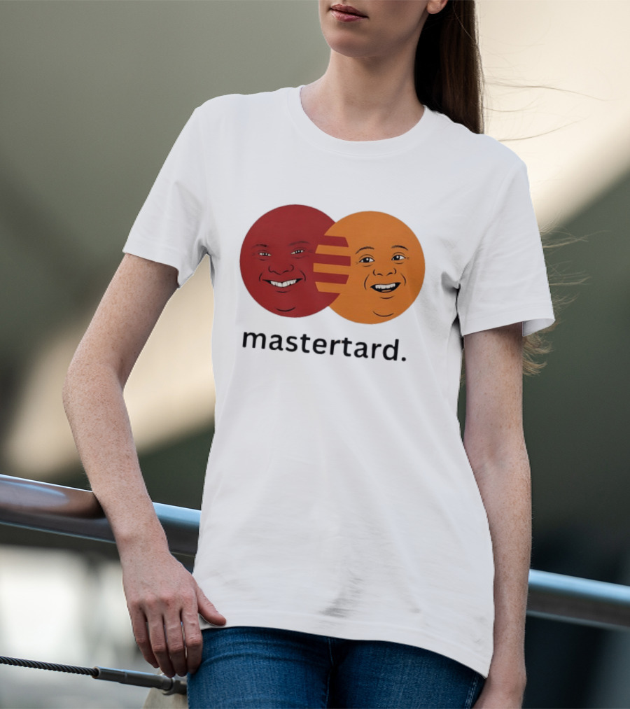 Mastertard Meme Funny Smile Parody Circles T-Shirt