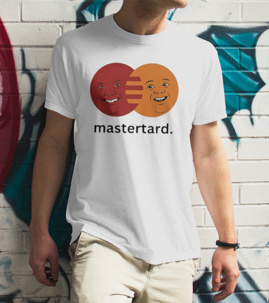 Mastertard Meme Funny Smile Parody Circles T-Shirt