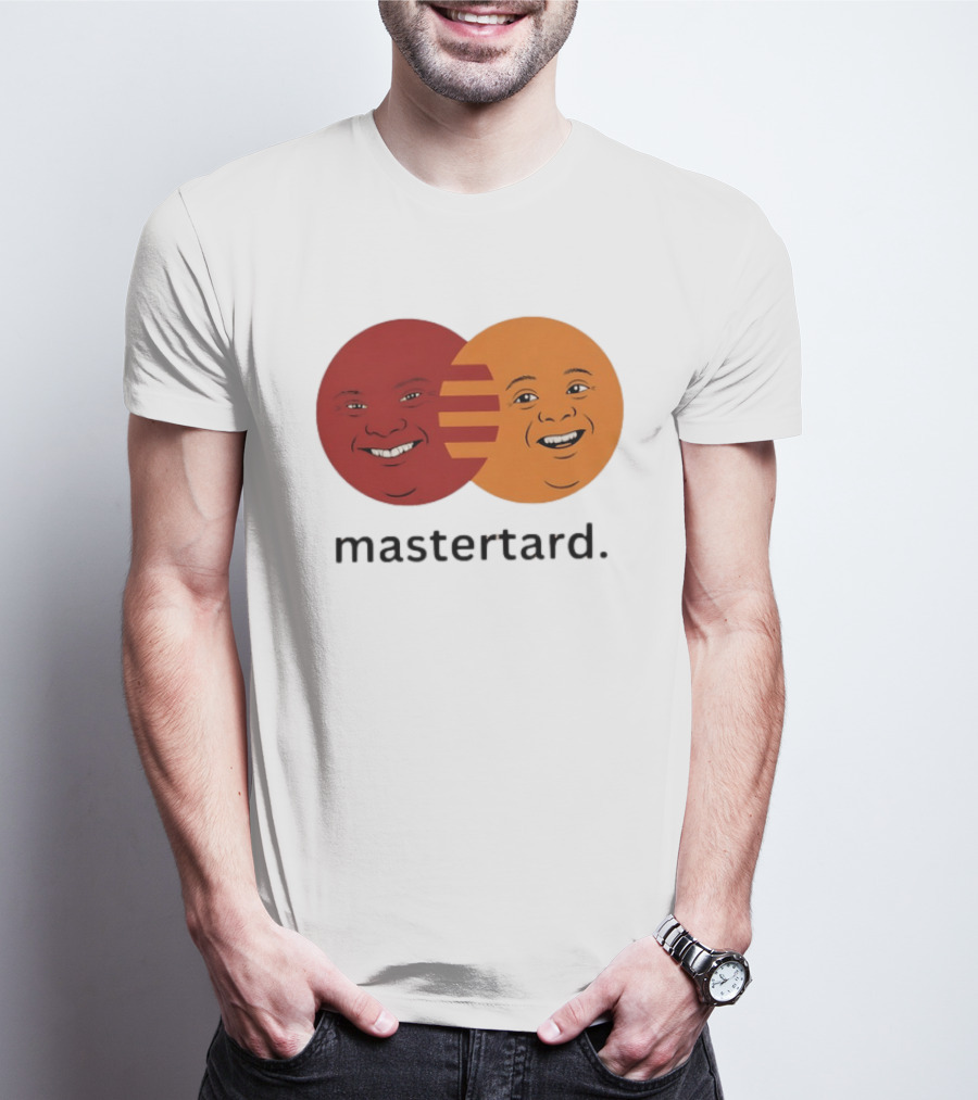 Mastertard Meme Funny Smile Parody Circles T-Shirt