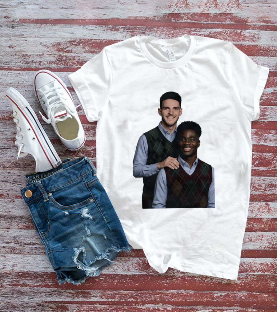 Saka Declan Rice Step Brother Arsenal FC Football Duo T-Shirt